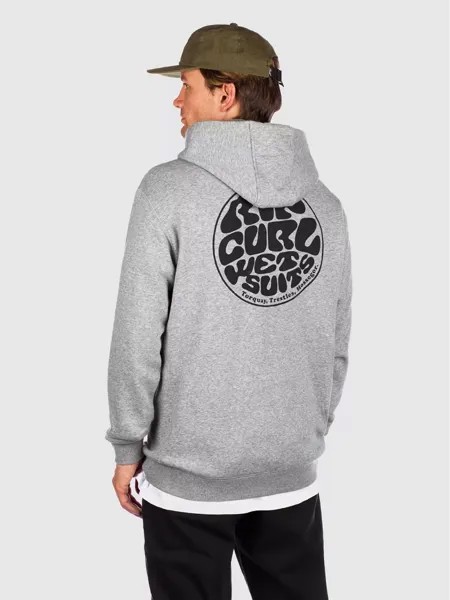 Толстовка с изображением гидрокостюма Rip Curl, серый