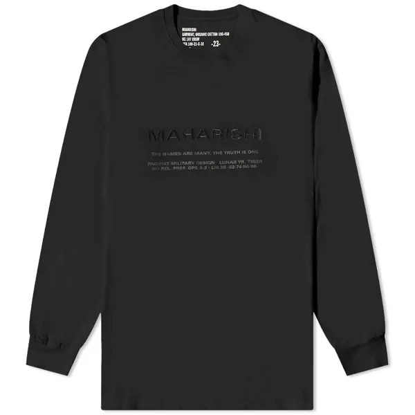 Футболка Maharishi Long Sleeve MILTYPE Logo Tee