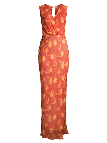 Платье макси с запахом Azalea и цветочным принтом Bec & Bridge, цвет lumen floral