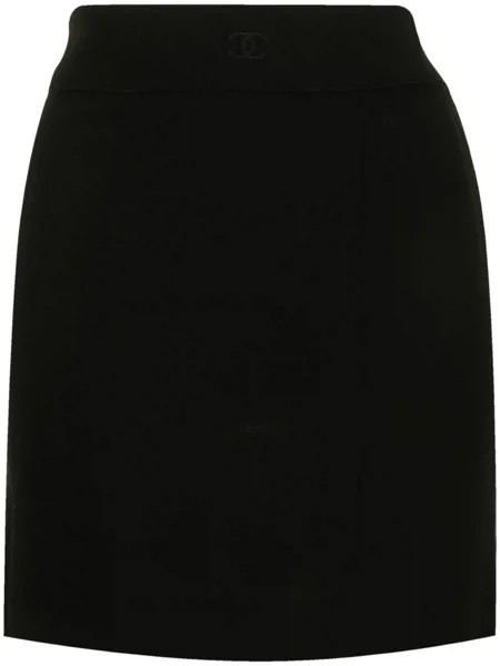 Chanel Pre-Owned юбка мини 1998-го года с завышенной талией и логотипом CC