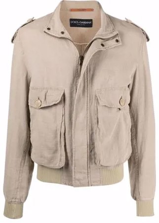 Dolce & Gabbana Pre-Owned бомбер 1990-х годов с карманами