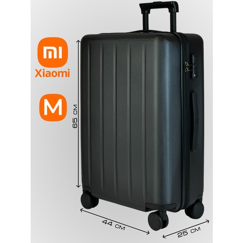 Чемодан Xiaomi, 66 л, размер M, черный
