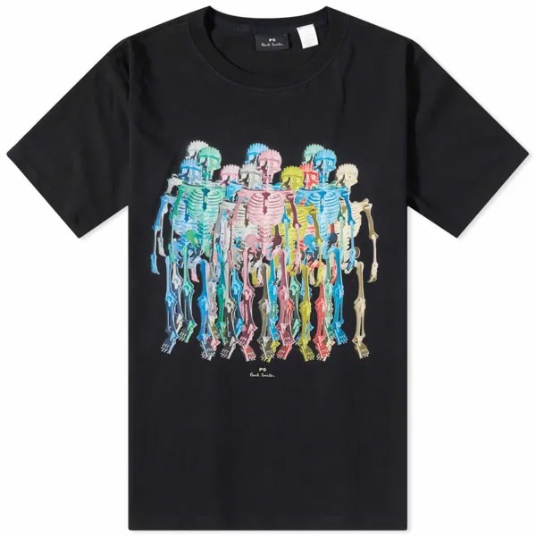 Футболка со скелетом Paul Smith, черный