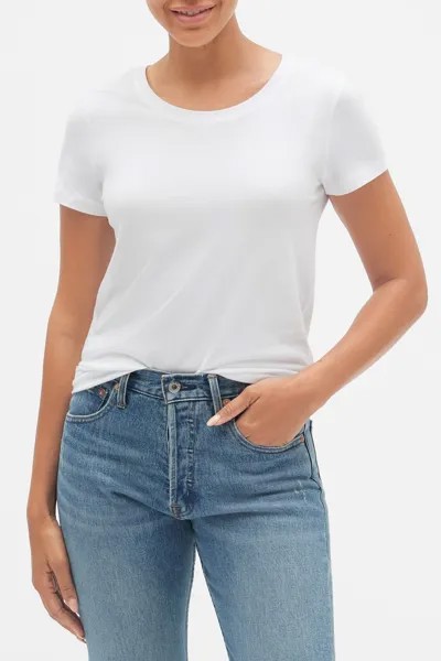 Любимая футболка с короткими рукавами и круглым вырезом Gap, белый