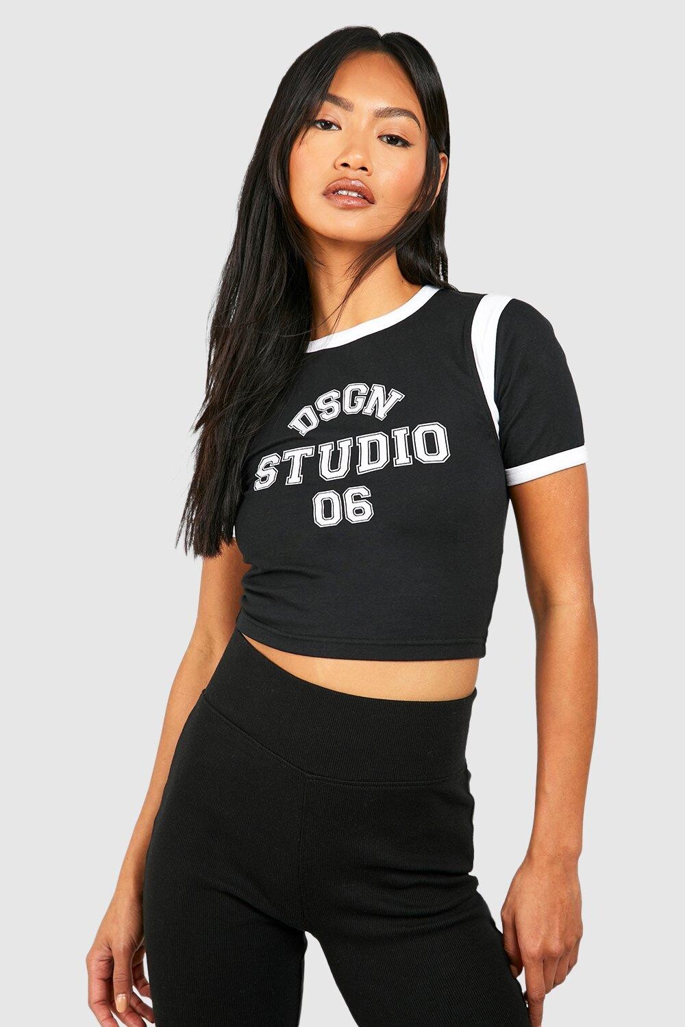 Детская футболка с цветными блоками Dsgn Studio boohoo, черный