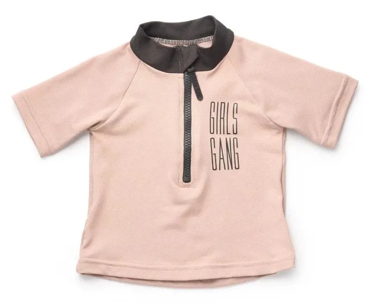 Футболка купальная Happy Baby Girls Gang для девочки, розовая