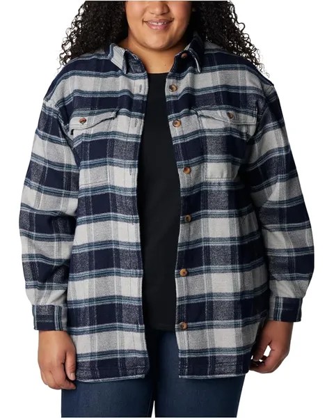 Рубашка Columbia Plus Size Calico Basin, цвет Dark Nocturnal Buffalo Ombre