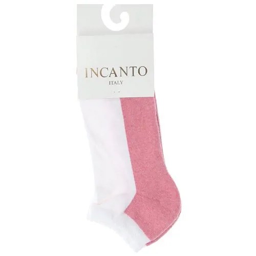 Носки Incanto, размер 36-38(2), розовый, белый