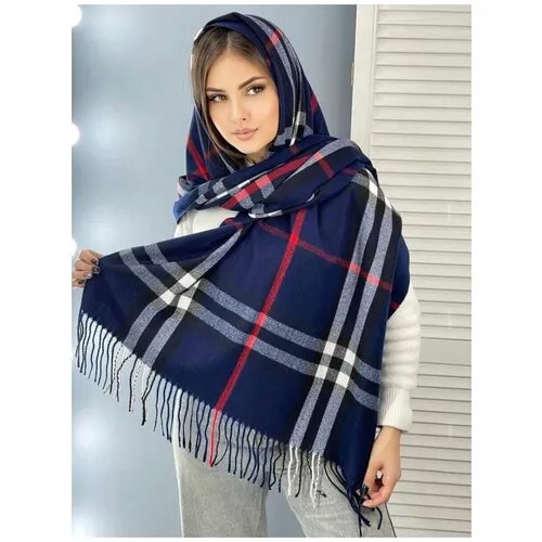 Палантин Cashmere,180х70 см, синий