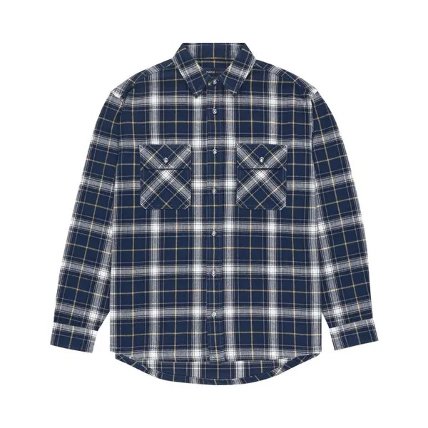 Рубашка PURPLE BRAND Plaid Flannel 'Black', черный