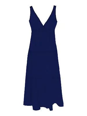 TAYLOR Женское темно-синее вечернее платье без рукавов ниже колена Petites 12P