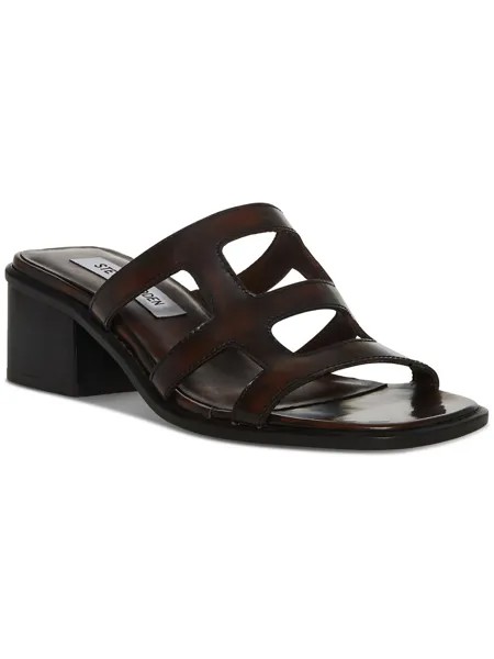Женские кожаные туфли без шнуровки Princess на каблуке Steve Madden, цвет Brown Leather