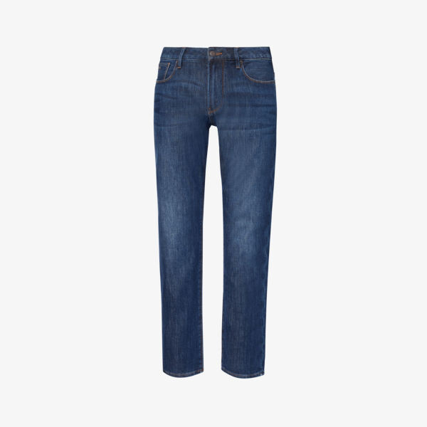 Джинсы узкого кроя j21 Emporio Armani, синий