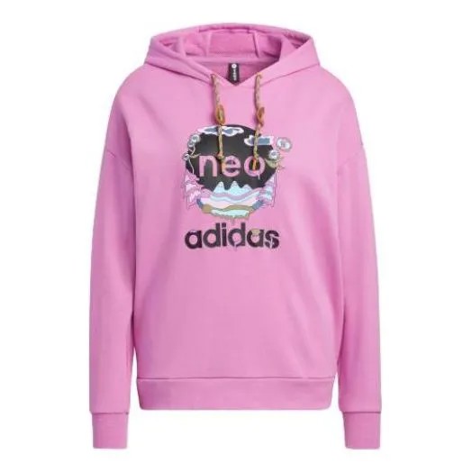 Толстовка (WMNS) adidas Utility Hoodie 'Pure Lilac', сиреневый