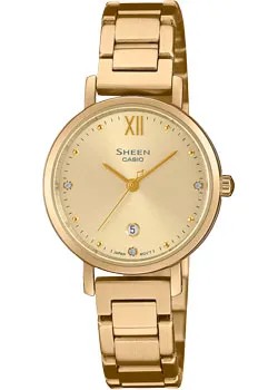 Японские наручные  женские часы Casio SHE-4540G-9A. Коллекция Sheen