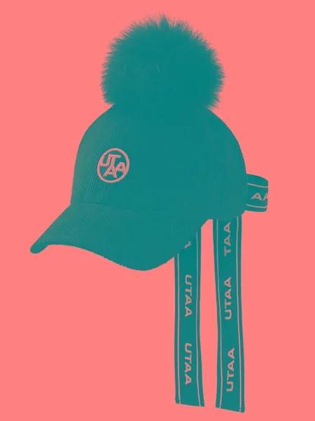 UTAA Корейская версия кепки для гольфа Экспорт Женщины весной и зимой есть шапка черно-белая плюшевая кепка.