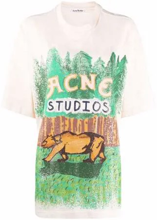 Acne Studios футболка с принтом