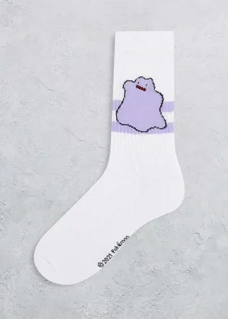 Носки с рисунком Дитто ASOS DESIGN Pokemon-Белый