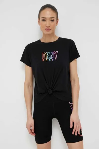 Прекрасная футболка DKNY, черный