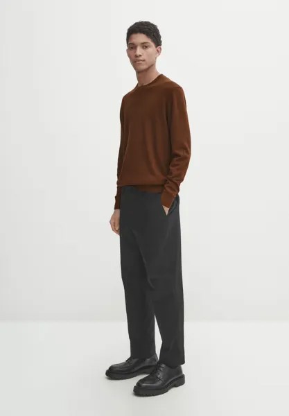 Джемпер With Crew Neck Massimo Dutti, цвет mottled red