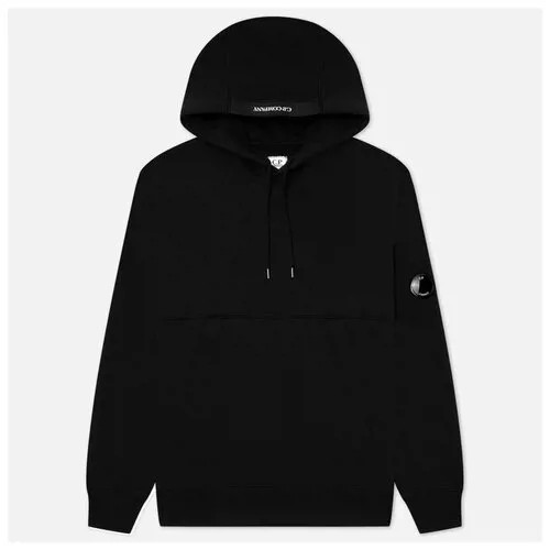 Мужская толстовка C.P. Company Logo Hoodie Diagonal Raised Fleece чёрный, Размер M