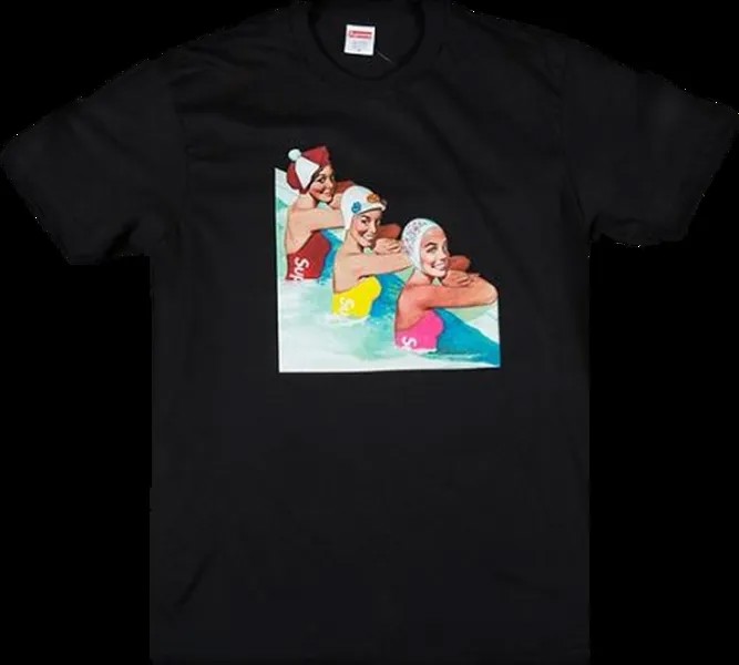 Футболка Supreme Swimmers T-Shirt 'Black', черный