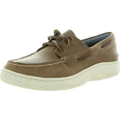 Мужские топсайдеры Sperry Billfish Plushwave коричневые кожаные, ширина 8 (E) BHFO 4983