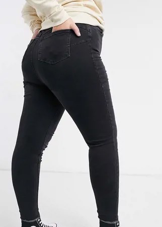 Черные моделирующие джинсы скинни New Look Curve-Черный