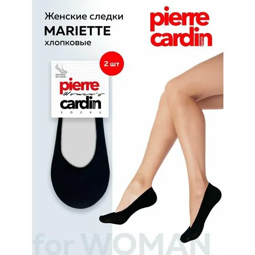 Подследники Pierre Cardin, комплект, 2 пары, 2 уп., размер 35-37, черный..