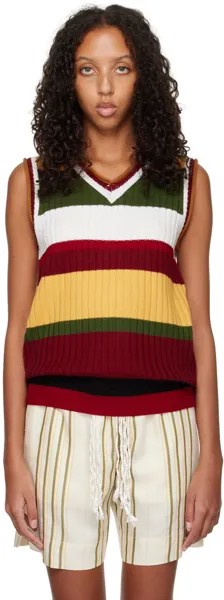 SSENSE Эксклюзивный многоцветный жилет Brixton Wales Bonner