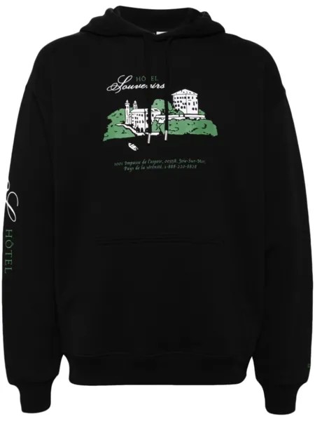 A.P.C. худи с графичным принтом из коллаборации с JJJJound, черный