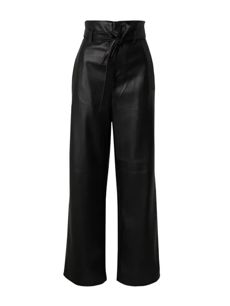 Свободные брюки со складками спереди Essentiel Antwerp, черный