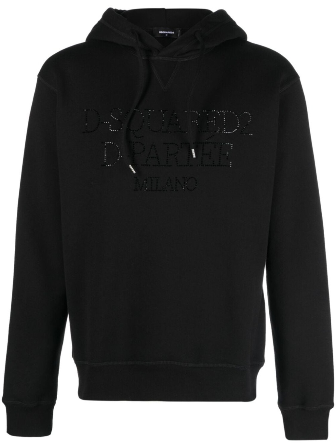 Dsquared2 худи со стразами, черный
