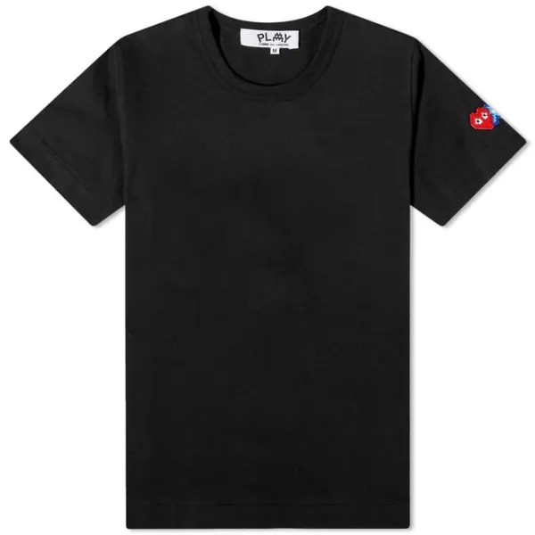 Женская футболка Comme des Garçons Play с рукавами Invader, черный