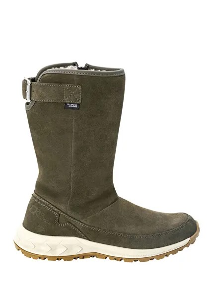 Женские уличные кожаные ботинки Jack wolfskin Queenstown texapore Jack Wolfskin, зеленый