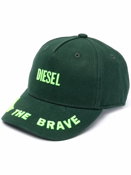 Diesel Kids твиловая кепка с вышитым логотипом