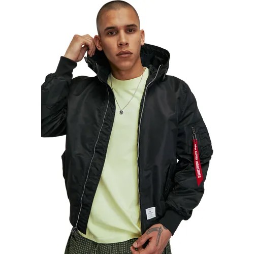 Бомбер ALPHA INDUSTRIES, размер S, черный