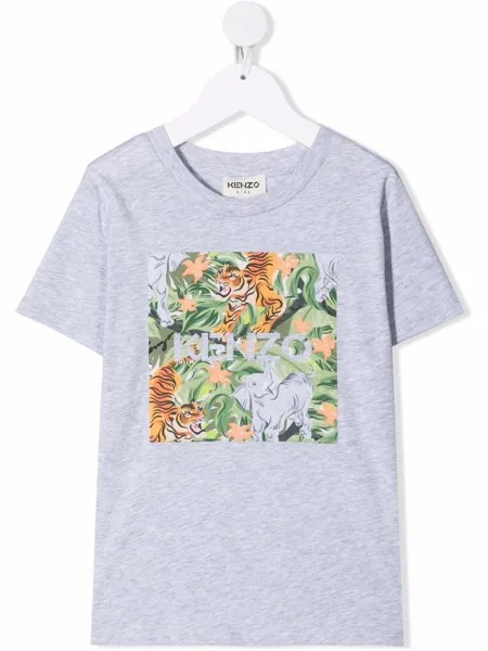 Kenzo Kids футболка с принтом