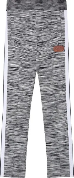 Брюки Palm Angels x Missoni Knitted Trackpants 'Melange Grey', серый