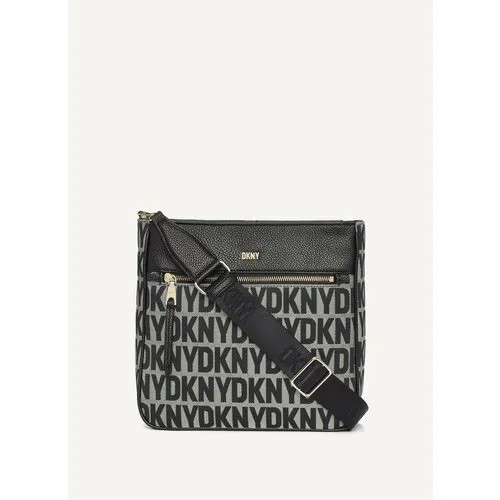 Сумка мессенджер DKNY 106169, серый, черный