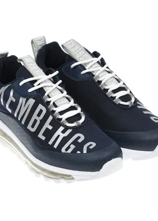 Темно-синие кроссовки с логотипом Bikkembergs детское