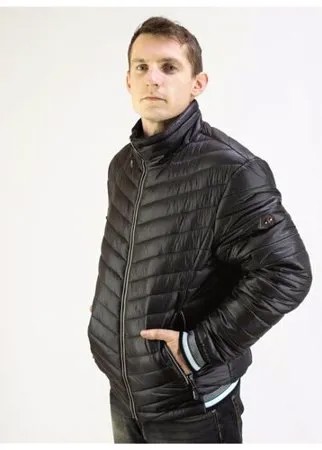 Куртка Naviator демисезонная, силуэт прямой, карманы, утепленная, манжеты, размер (48)182-96-80, черный