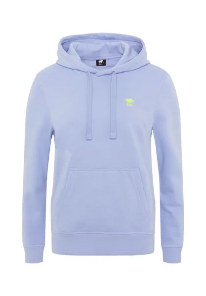 Толстовка с вышивкой этикеток POLO SYLT, цвет Brunnera Blue