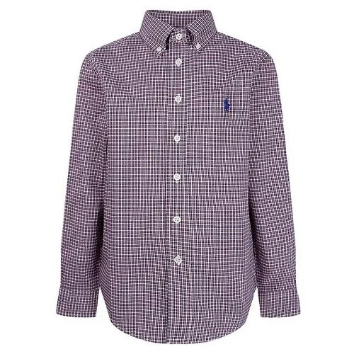Рубашка Ralph Lauren размер 164, синий/красный