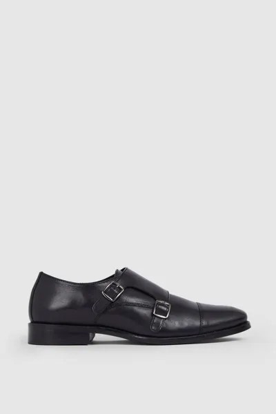 Кожаные туфли монки с ремешком Kiln Debenhams, черный