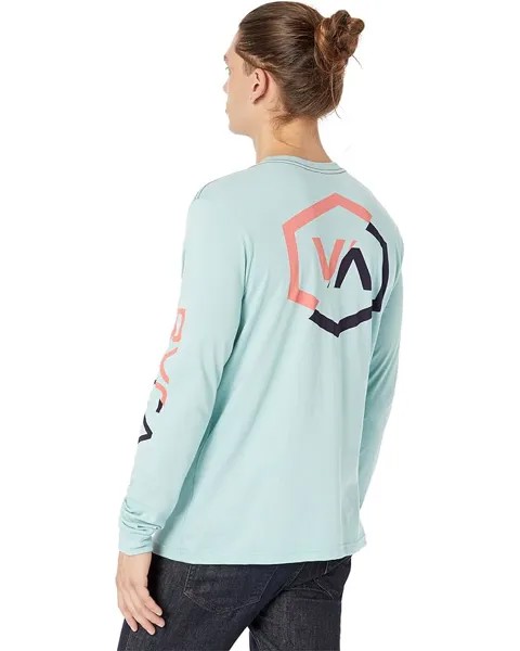 Футболка с длинным рукавом RVCA Shifted Long Sleeve Tee, цвет Nile Blue