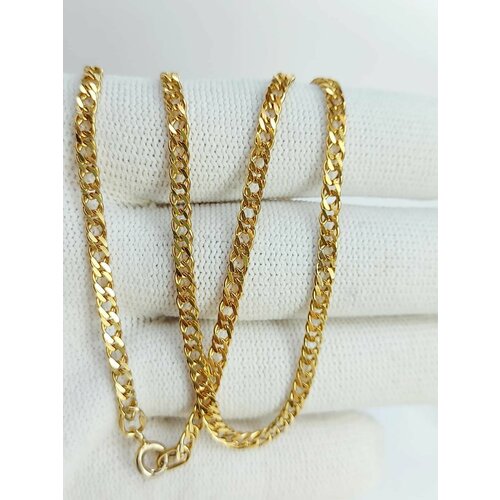 Цепь SKOROBOGATOV JEWELRY, серебро, 925 проба, золочение, длина 65 см, средний вес 9.5 г