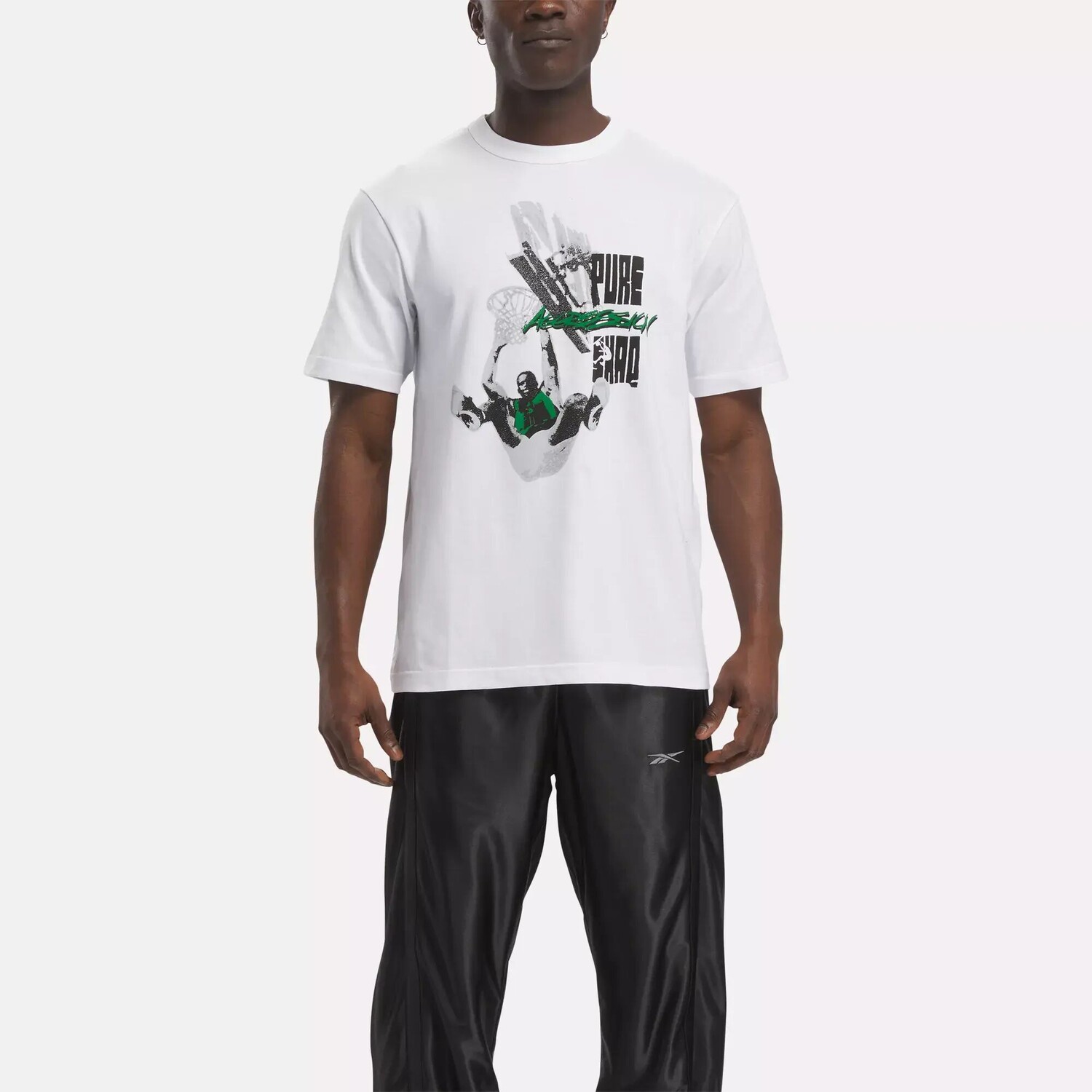 Футболка с рисунком Basketball Shaq Reebok, белый