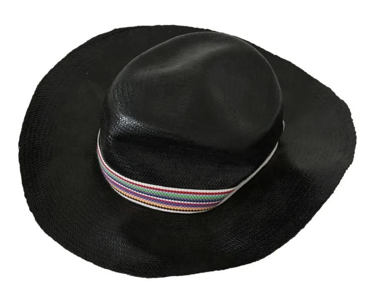 CNC COSTUME НАЦИОНАЛЬНАЯ Шляпа Однотонная черная ковбойская кепка с широкими полями s. Рекомендованная розничная цена: 80 долларов США.