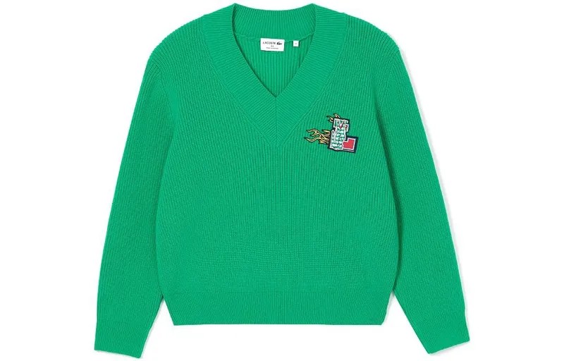 Свитер серии Holiday, женский, зеленый Lacoste